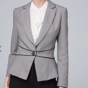 White House Black Market   HOUNDSTOOTH BLAZER